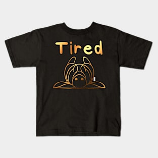 Tired Bunny Kids T-Shirt